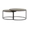 Armen Living Rina Concrete and Black Metal 2 Piece Nesting Coffee Table Set LCRICOCCGR - alternate 3